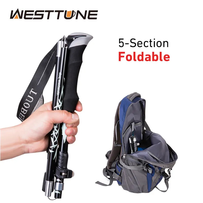 5-Section Portable Trekking Pole