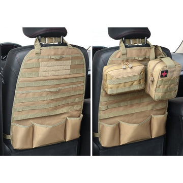 Molle Tactical Car Seat Back Organizer