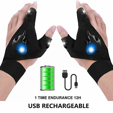 LED Flashlight Rechargeable Gloves