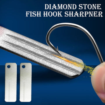 Fishing Hook Sharpener Portable Diamond Stone
